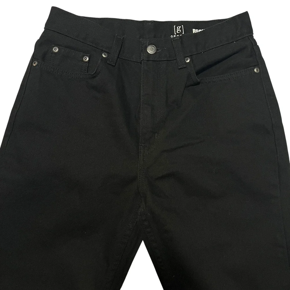 George‎ Regular Fit Jeans Black Denim 100% Cotton Men's 29x32 Pockets Straight